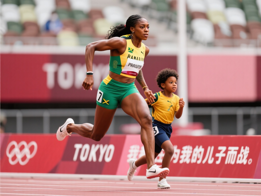 比如，2020年东京奥运会上，牙买加短跑名将谢莉-